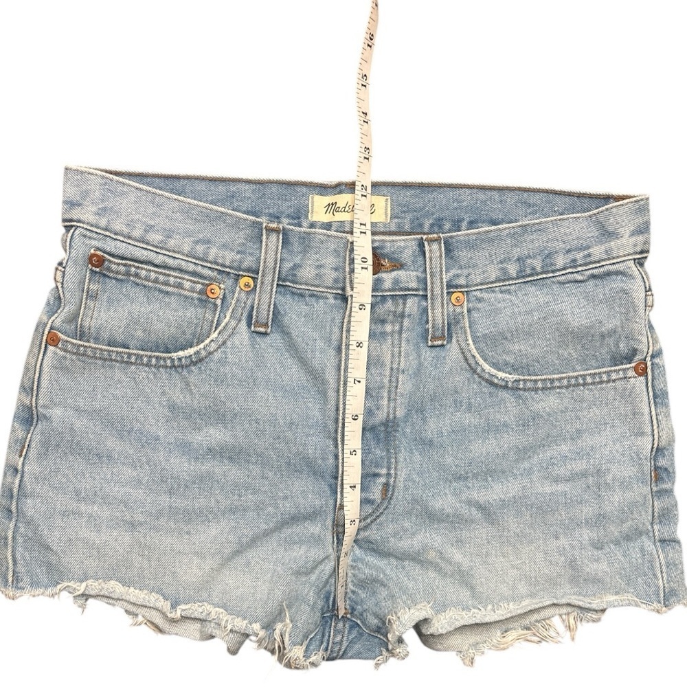Madewell Light Wash Relaxed Denim Shorts Size 27 - Picture 8 of 8